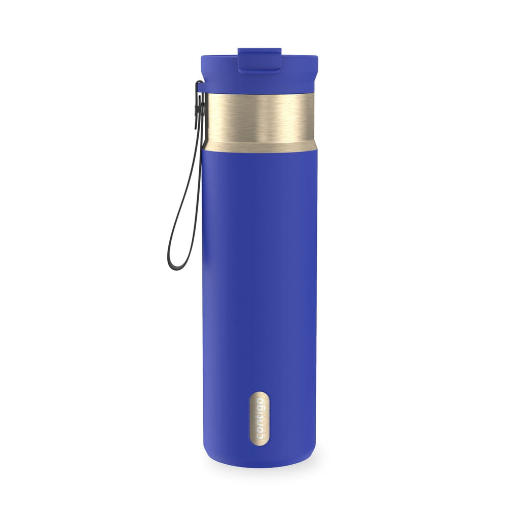 Contigo DualSip 24 oz Leakproof Insulated Water Bottle with Carrying Strap and 2-Way Lid