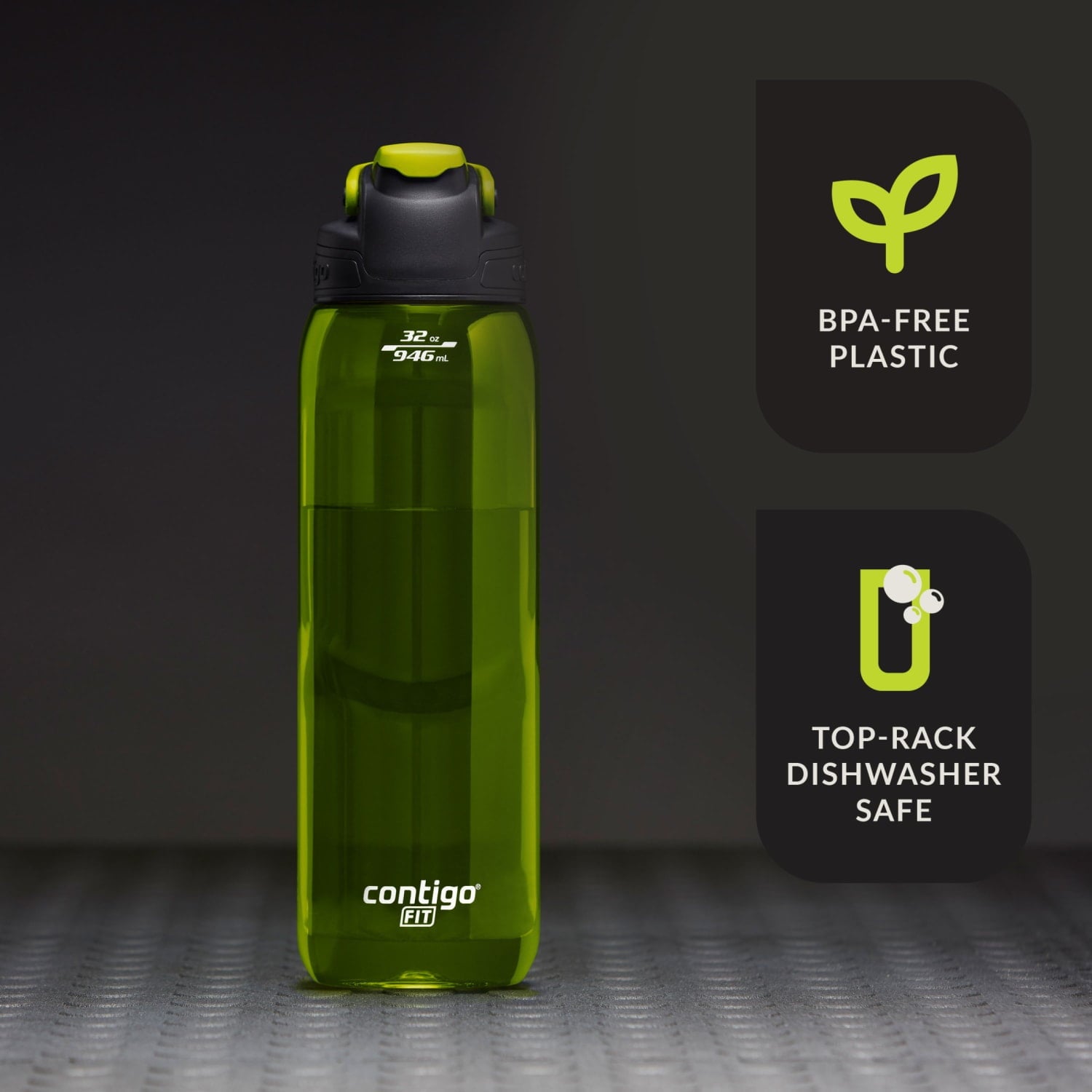 Contigo Fit Water Bottle with AUTOSEAL Lid, 32oz., Bolt