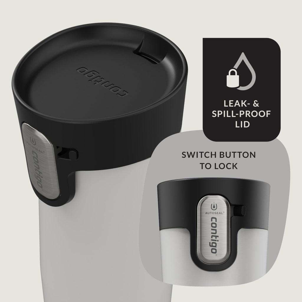 Contigo AUTOSEAL West Loop Vacuum-Insulated Stainless Steel Travel Mug with Easy-Clean Lid, 12oz