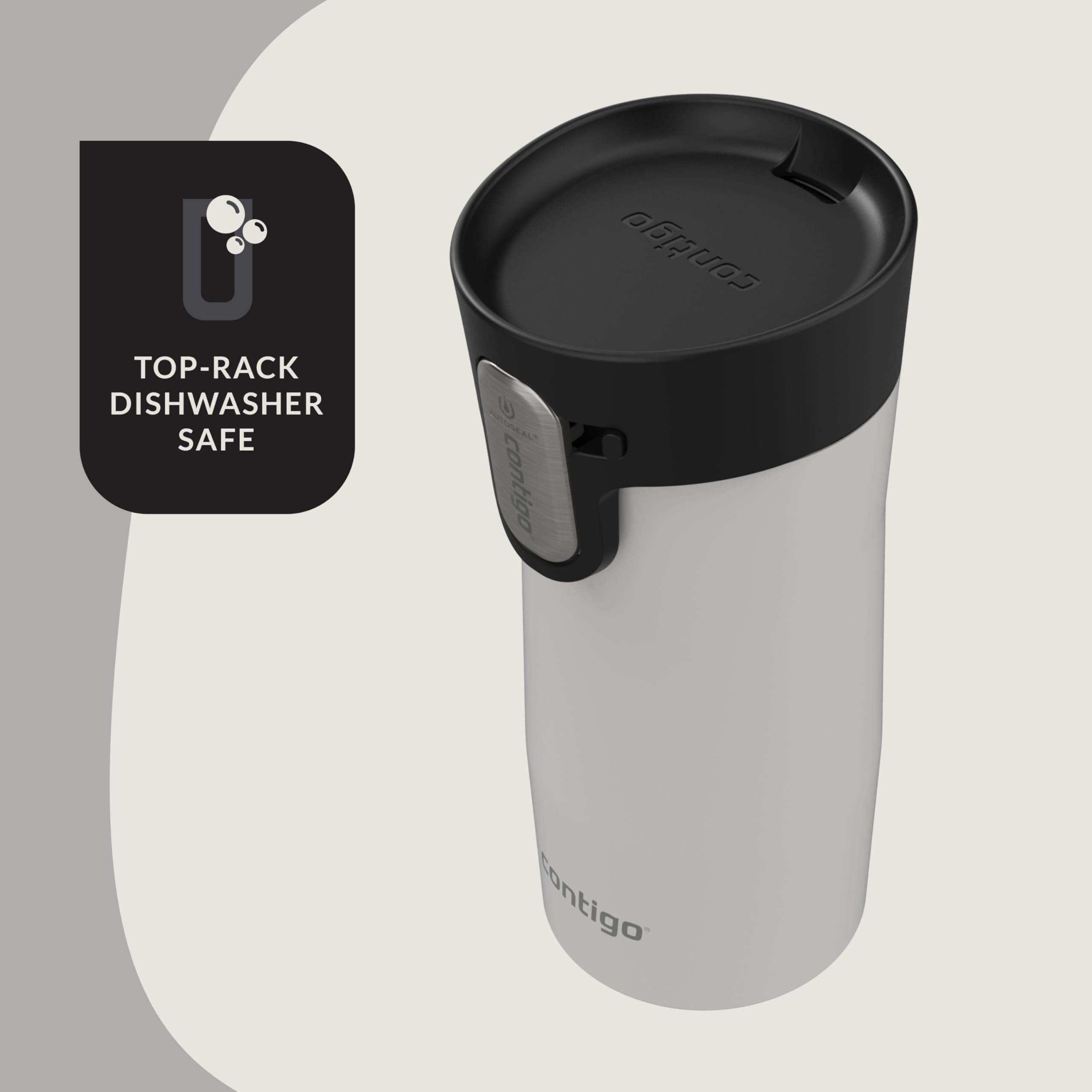 Contigo AUTOSEAL West Loop Vacuum-Insulated Stainless Steel Travel Mug with Easy-Clean Lid, 12oz