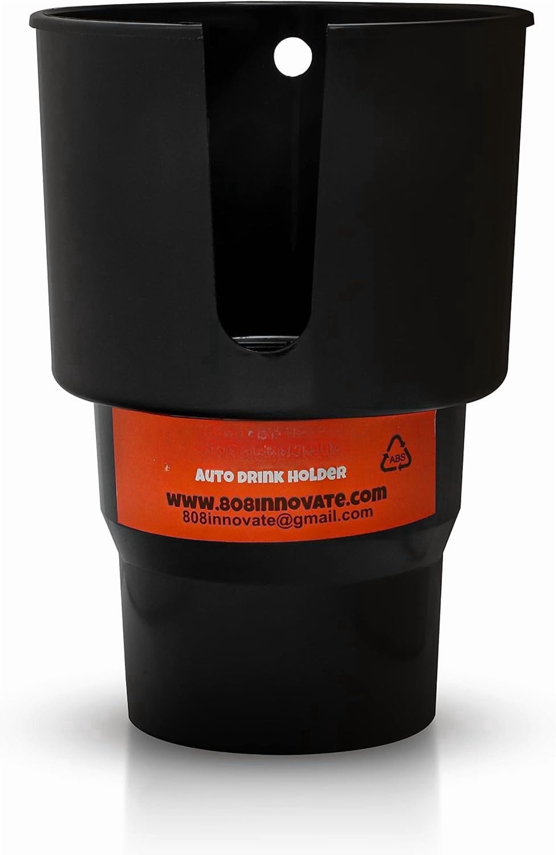 Cup Holder Expander - Fits Hydro Flasks 32/40 oz, Nalgene,  &amp; Large Bottles up to 3.8  Wide - for  up to 3.2  Wide - Black