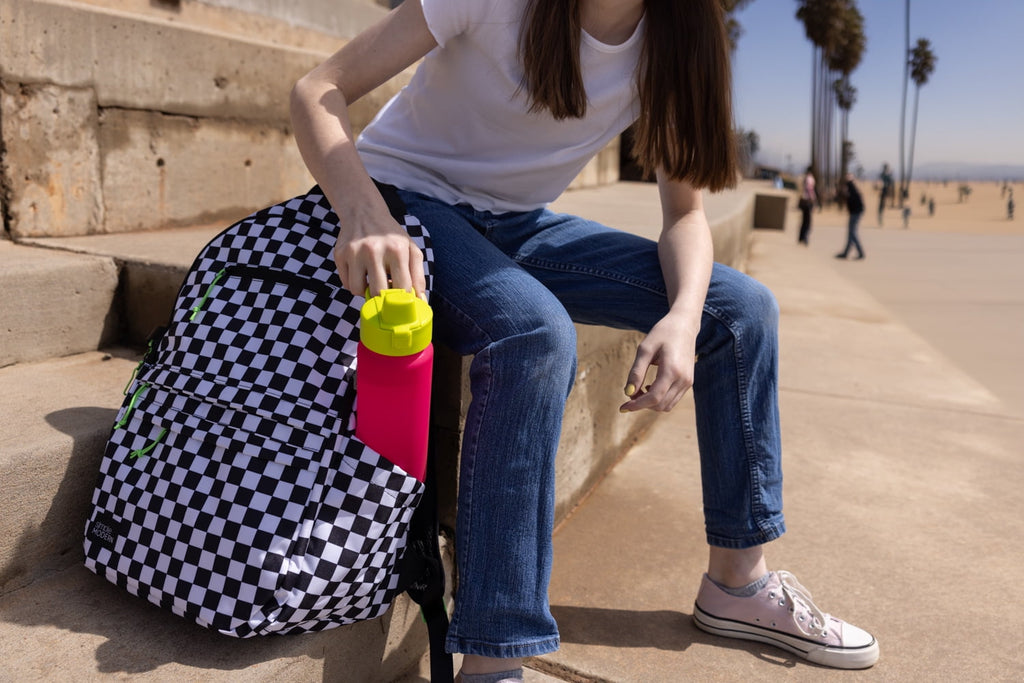 Simple Modern 22 fl oz Reusable Tritan Summit Water Bottle with Silicone Straw Lid|Raspberry Chartreuse
