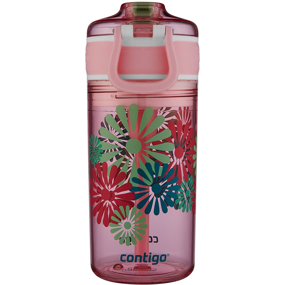 Contigo 13 oz. Kid's Snack Hero Drink Tumbler - Ballet Slipper Pink with Flowers