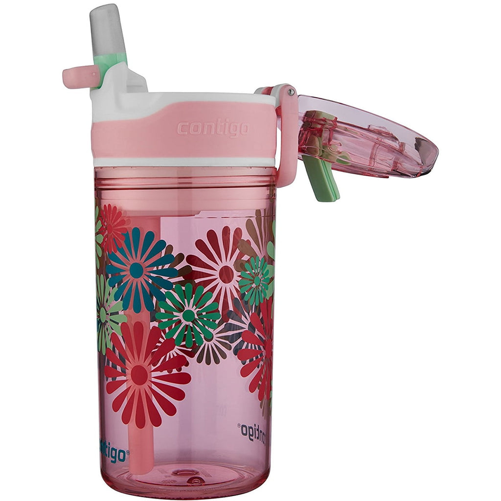 Contigo 13 oz. Kid's Snack Hero Drink Tumbler - Ballet Slipper Pink with Flowers
