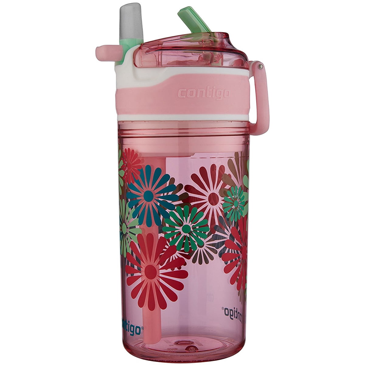 Contigo 13 oz. Kid's Snack Hero Drink Tumbler - Ballet Slipper Pink with Flowers