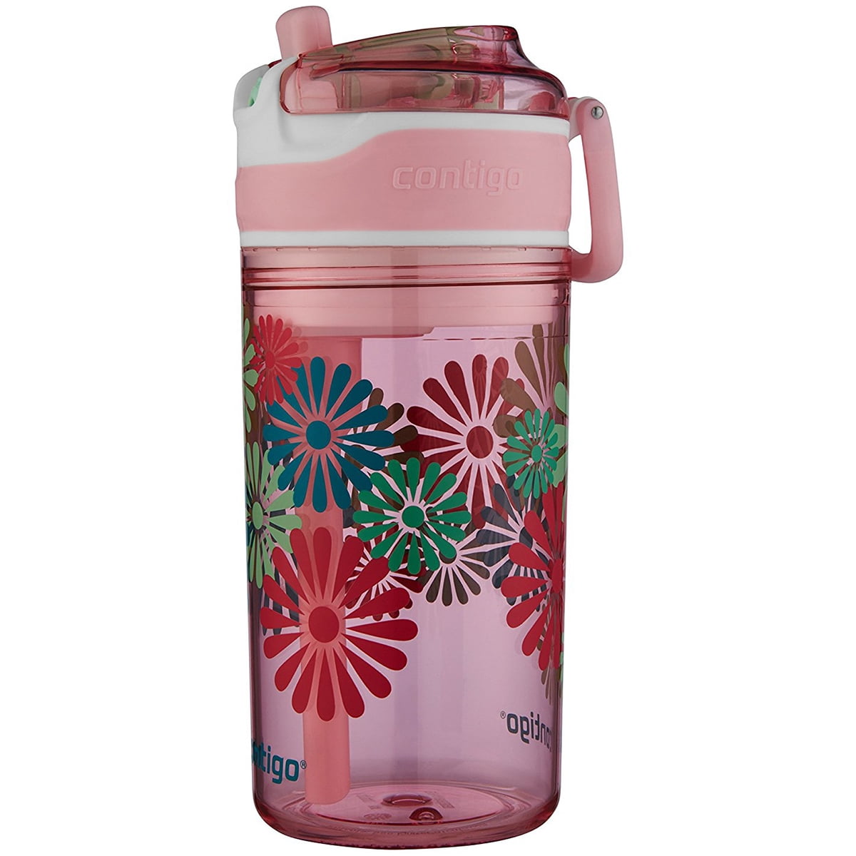 Contigo 13 oz. Kid's Snack Hero Drink Tumbler - Ballet Slipper Pink with Flowers