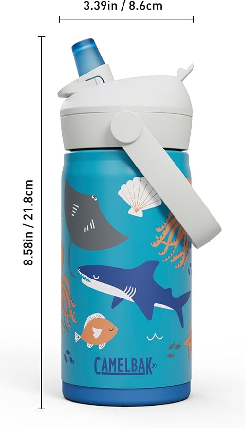 Camelbak Thrive™ Flip Straw Kids Stainless 12oz Water Bottle, Dino Jam