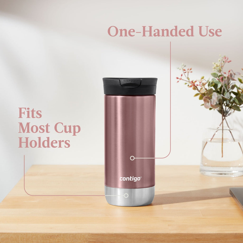 Contigo 16 oz. Huron 2.0 SnapSeal Stainless Steel Travel Mug - Licorice