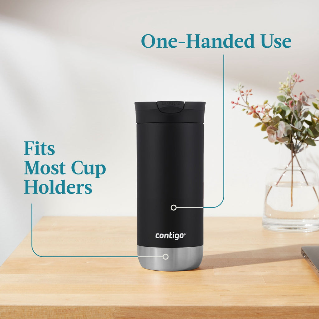 Contigo 16 oz. Huron 2.0 SnapSeal Stainless Steel Travel Mug - Licorice