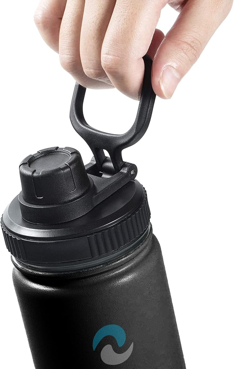 Hydraflow Wide Mouth Spout Twist Chug Nalgene Replacement Lid | Compatible with Nalgene 32 oz Wide Mouth Lid, Hydroflask &amp; Many  Top Water Bottle Brands Sizes 12 16 18 20 32 40 64 Oz