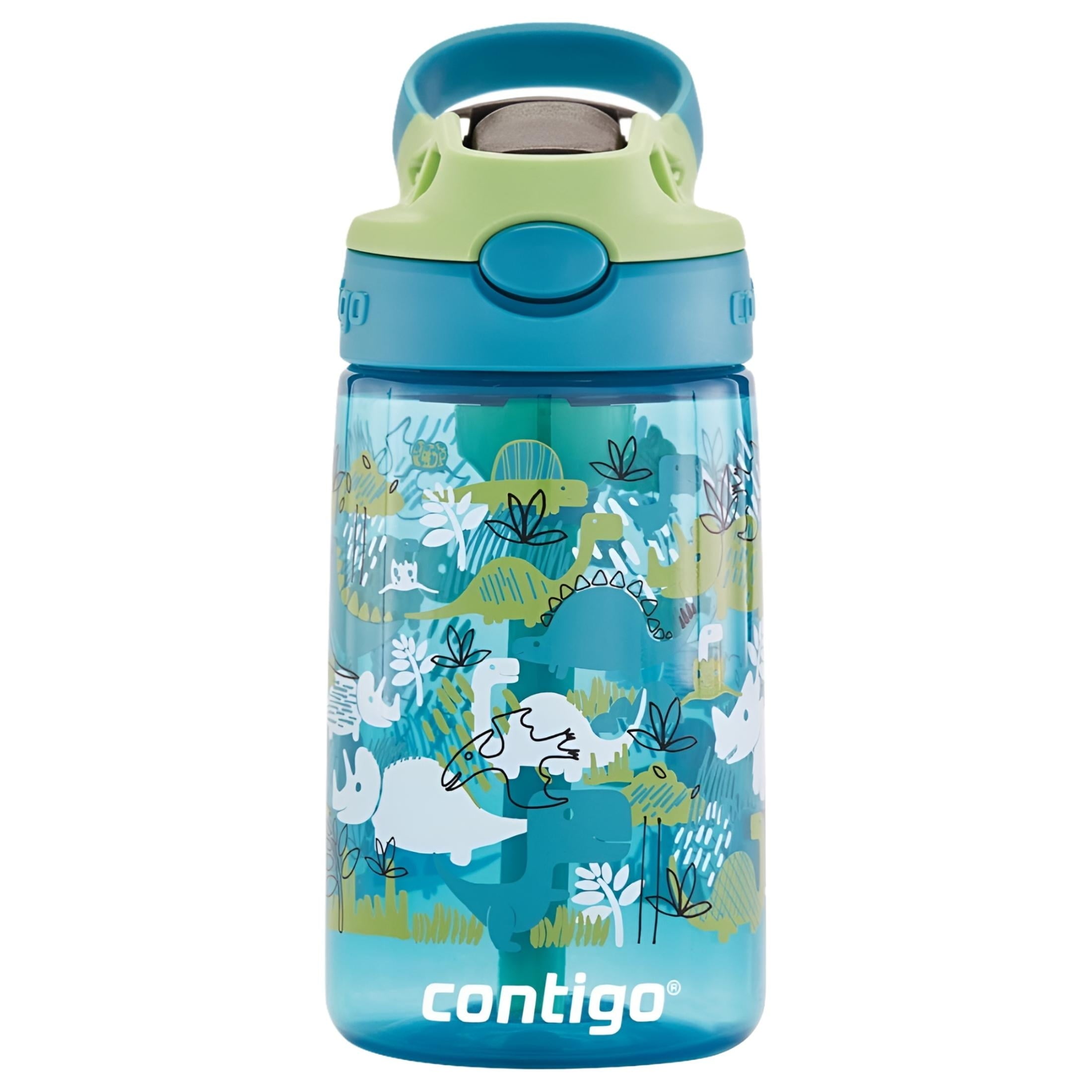Contigo Kids 2-Pack Straw Water Bottle, 14 oz - Dinos/Sharks