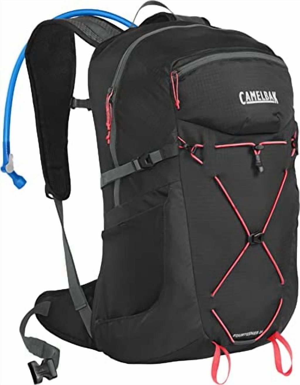 CAMELBAK WOMEN'S FOURTEENER 24 100OZ RESERVOIR HIKING - BLACK/FIERY CORAL