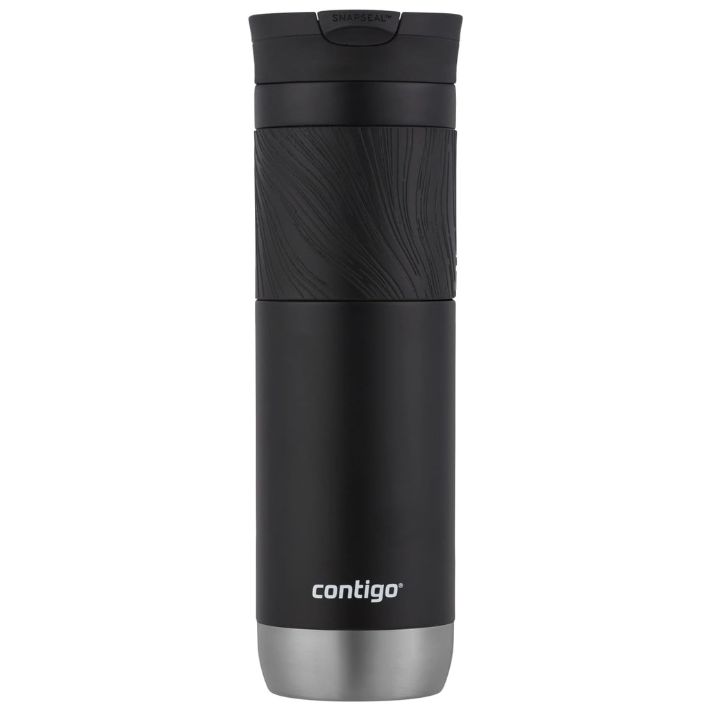 Contigo Byron 2.0 Stainless Steel Travel Mug with SNAPSEAL Lid and Grip in Black, 24 fl oz.