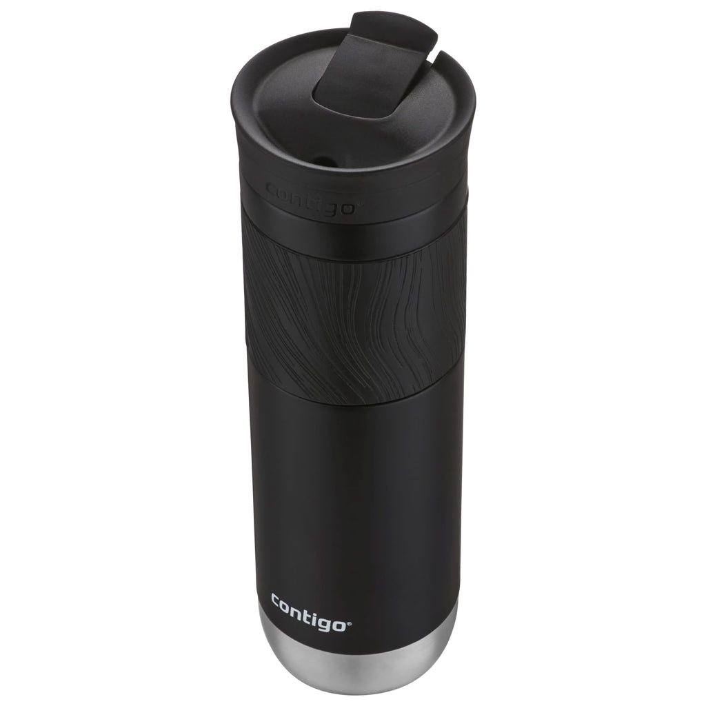 Contigo Byron 2.0 Stainless Steel Travel Mug with SNAPSEAL Lid and Grip in Black, 24 fl oz.