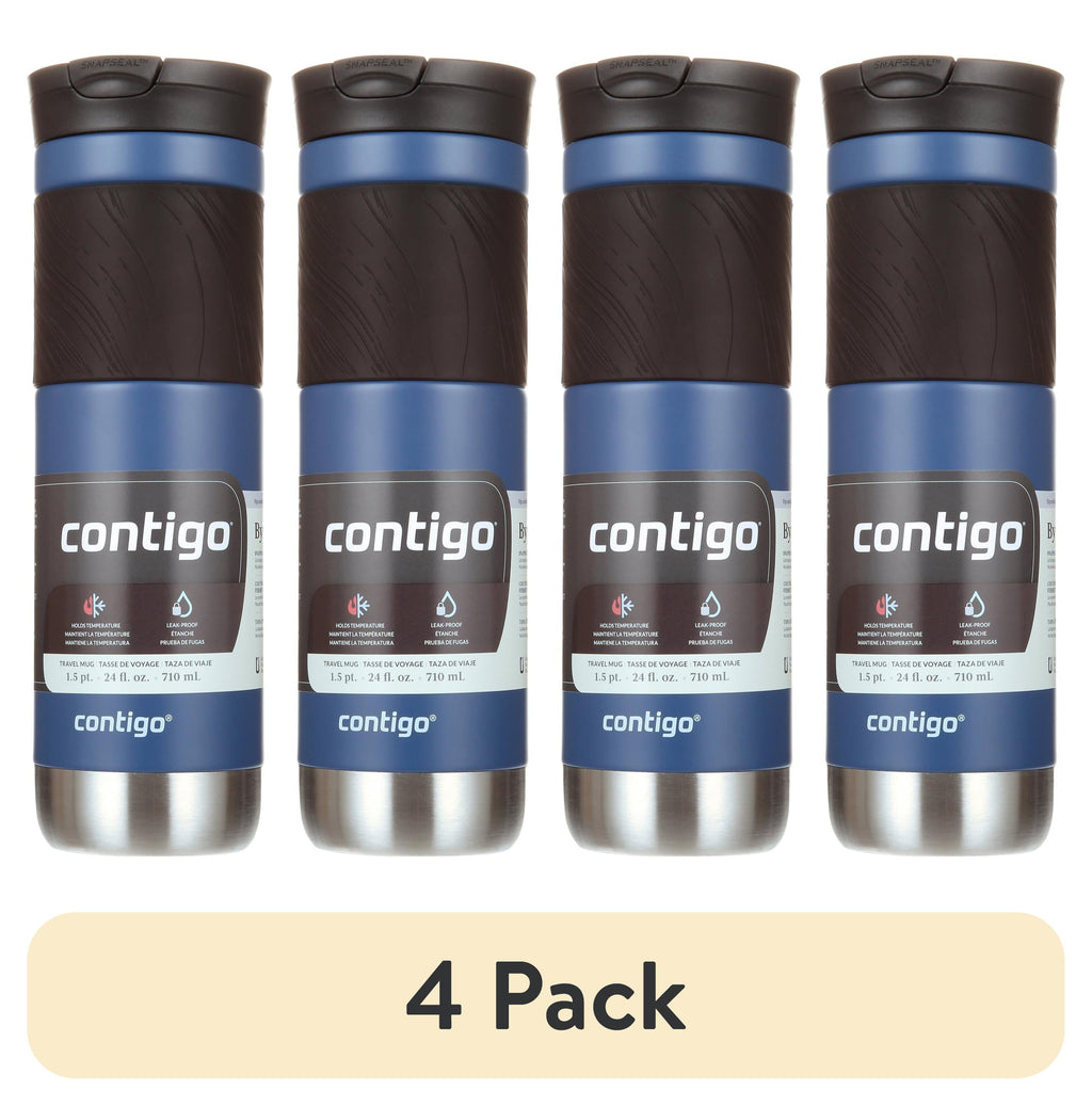 Contigo Byron 2.0 Stainless Steel Travel Mug with SNAPSEAL Lid and Grip in Black, 24 fl oz.