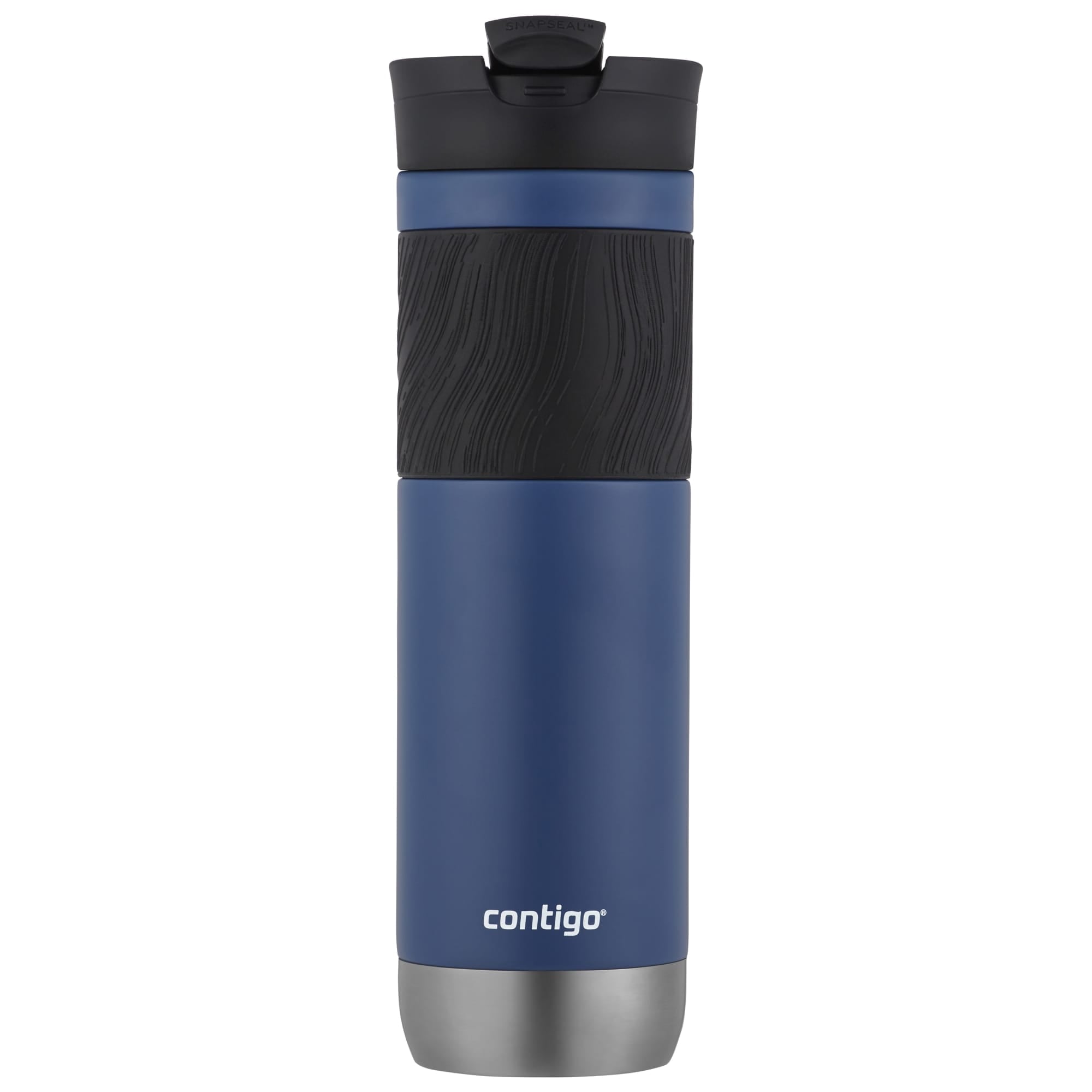 Contigo Byron 2.0 Stainless Steel Travel Mug with SNAPSEAL Lid and Grip in Black, 24 fl oz.