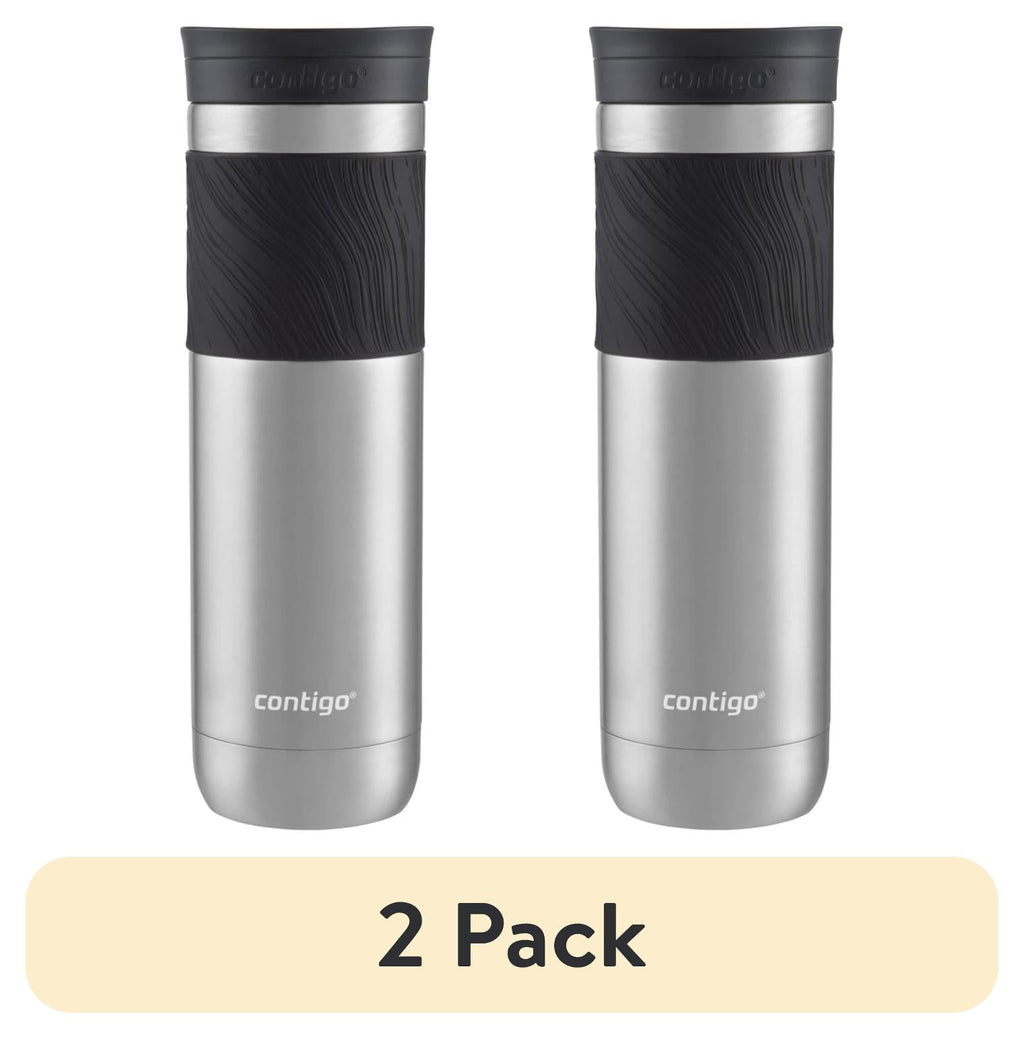 Contigo Byron 2.0 Stainless Steel Travel Mug with SNAPSEAL Lid and Grip in Black, 24 fl oz.