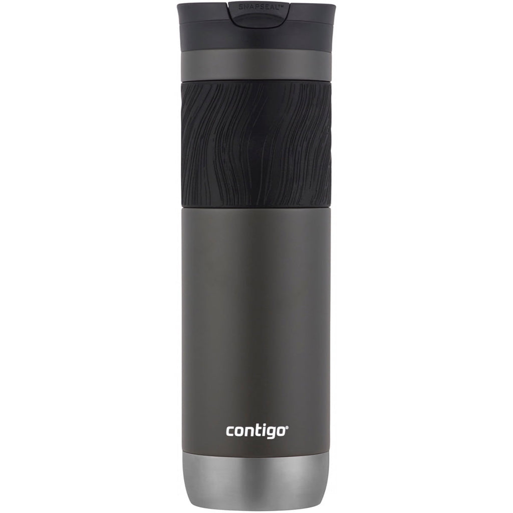 Contigo Byron 2.0 Stainless Steel Travel Mug with SNAPSEAL Lid and Grip in Black, 24 fl oz.