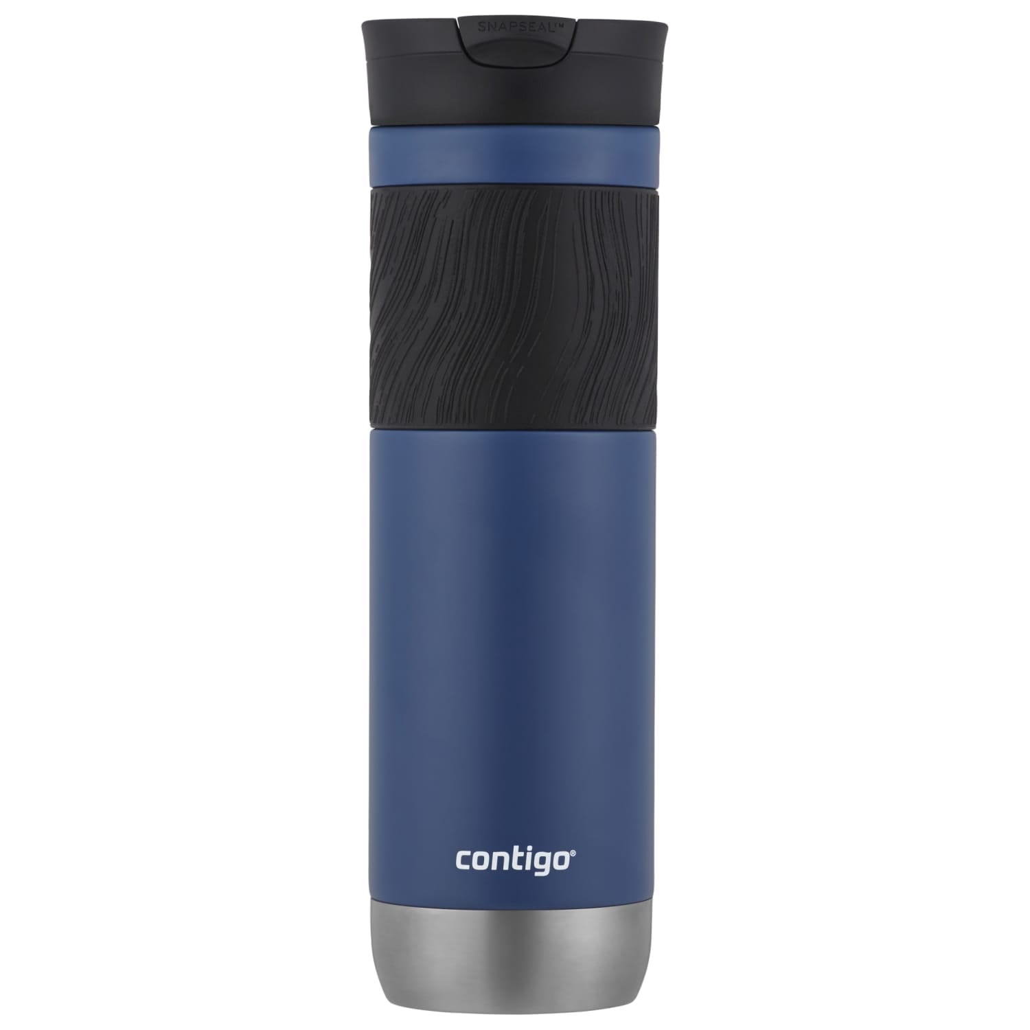 Contigo Byron 2.0 Stainless Steel Travel Mug with SNAPSEAL Lid and Grip in Black, 24 fl oz.