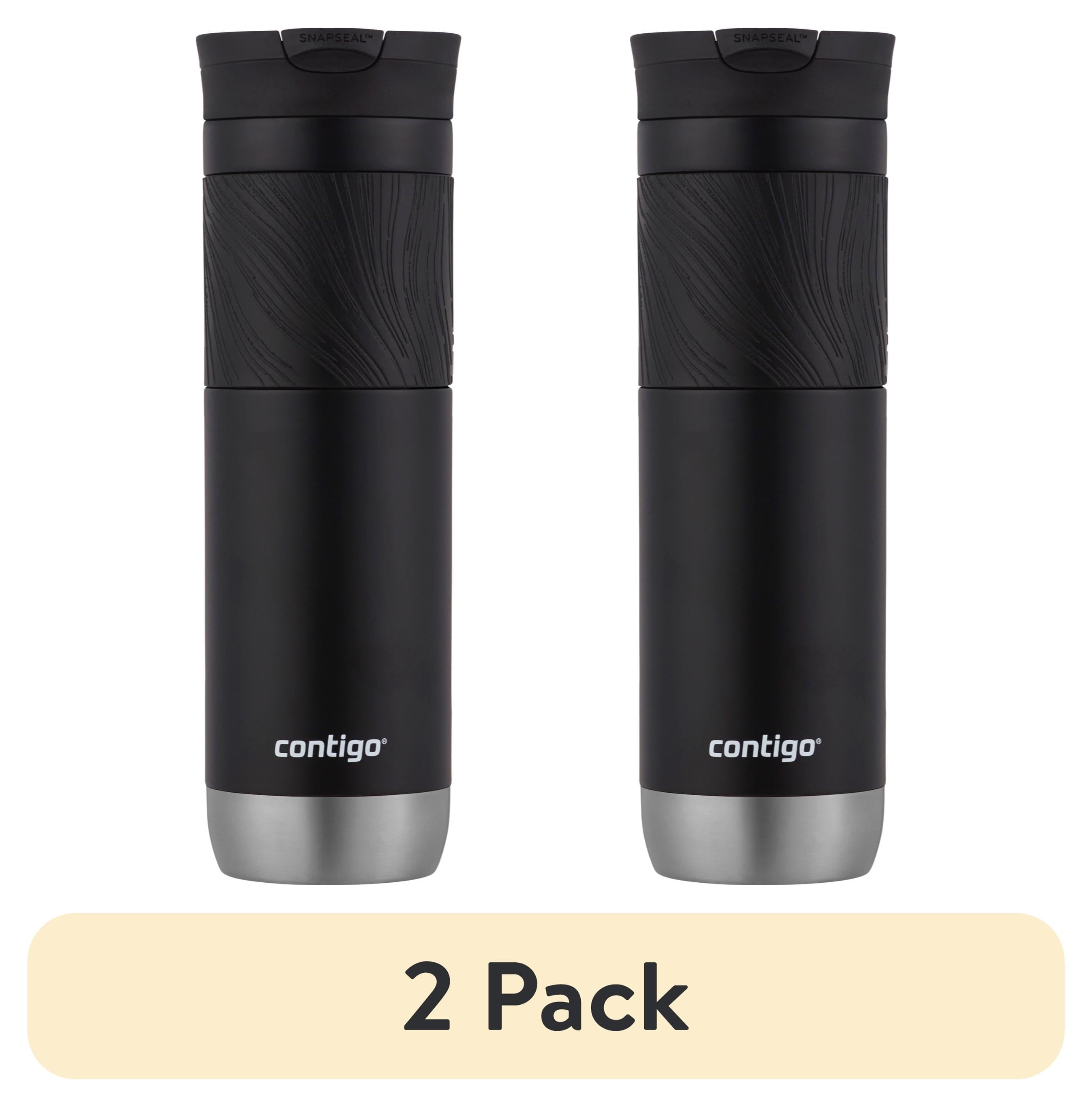 Contigo Byron 2.0 Stainless Steel Travel Mug with SNAPSEAL Lid and Grip in Black, 24 fl oz.