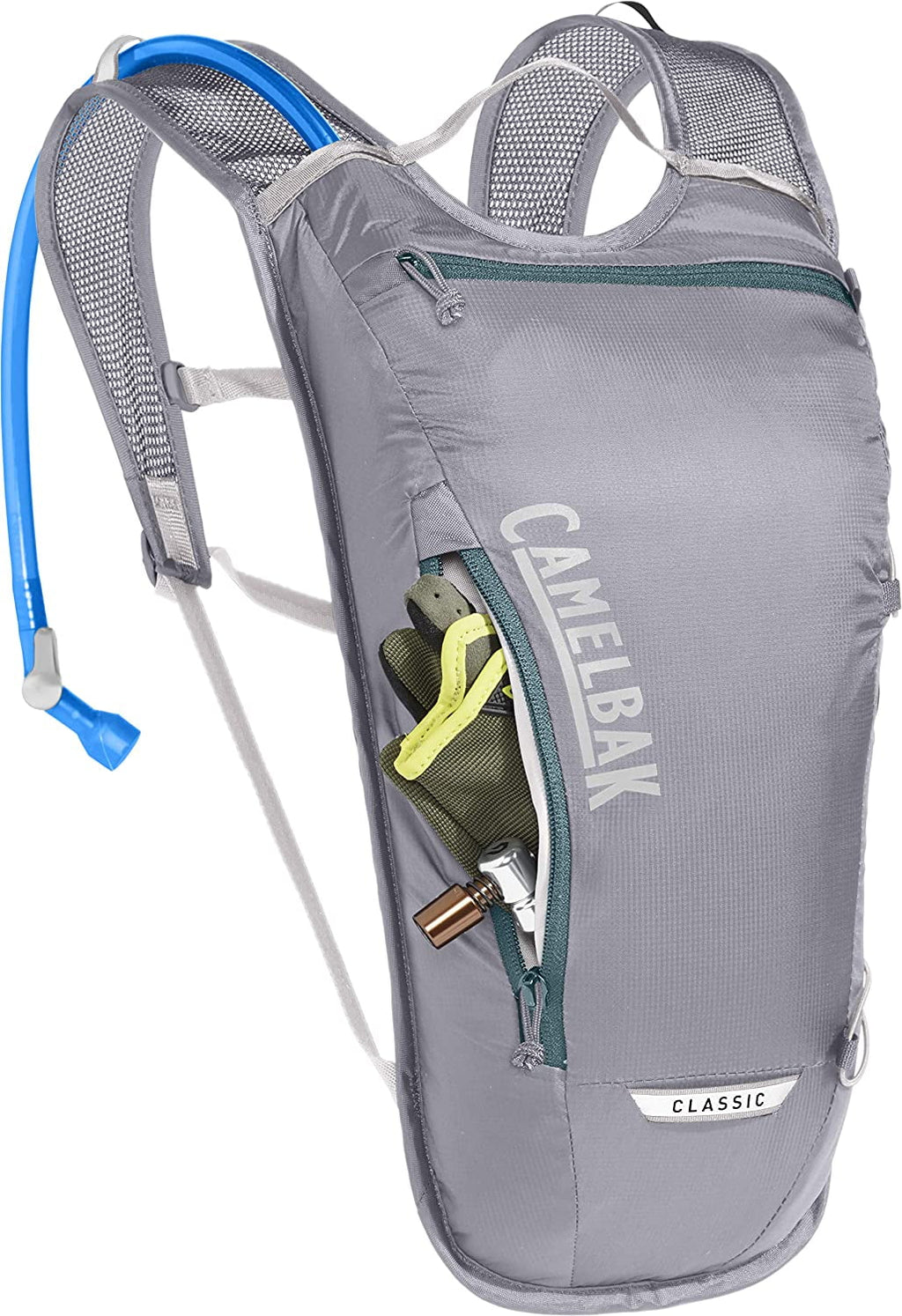CamelBak Classic Light Bike Hydration Pack 70oz, Gunmetal/Hydro