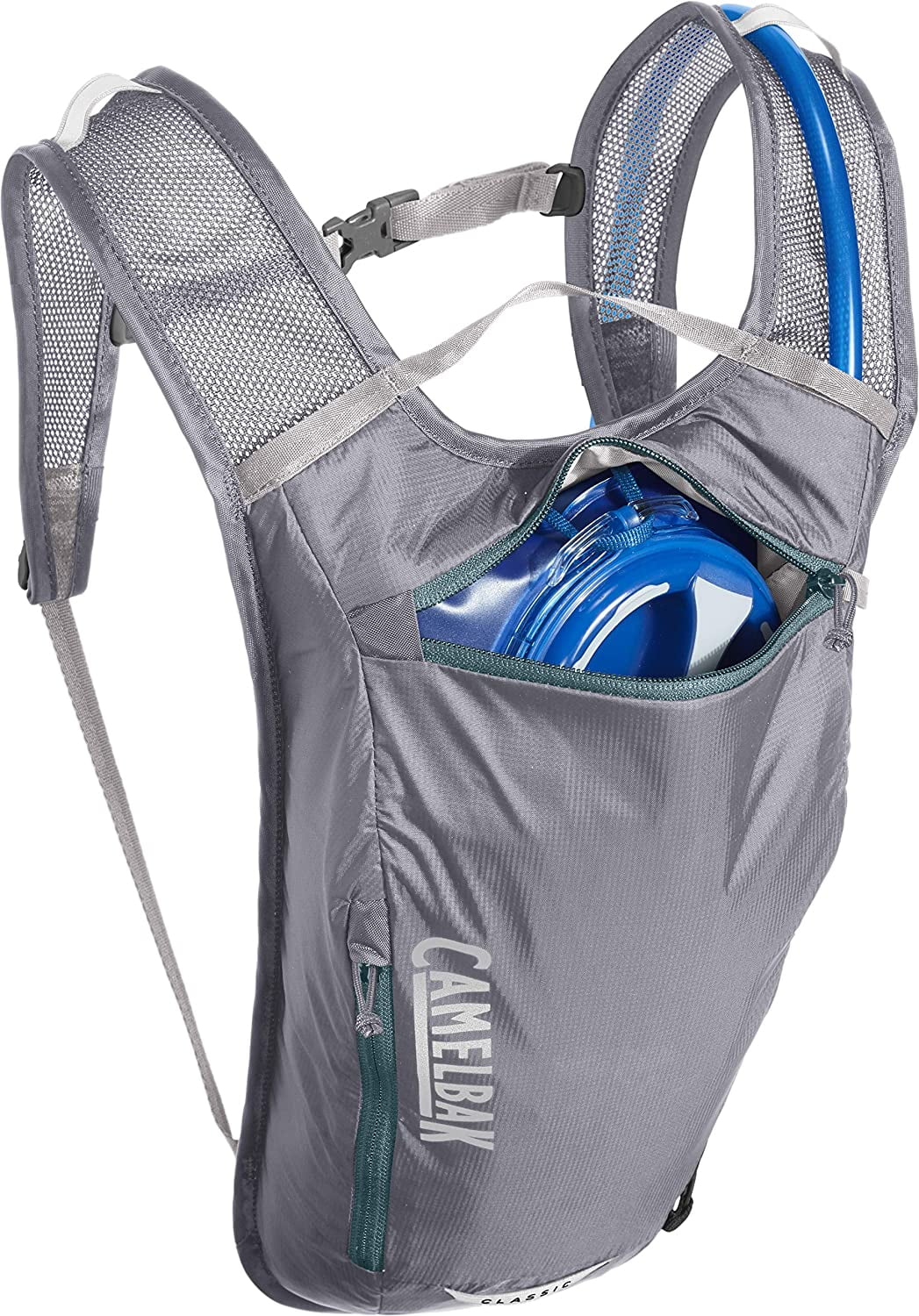 CamelBak Classic Light Bike Hydration Pack 70oz, Gunmetal/Hydro
