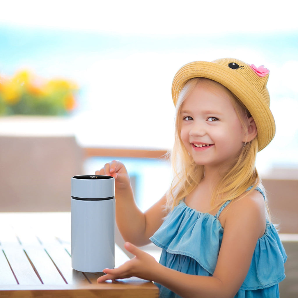 Stainless Steel Insulation Cup Cute Mini Portable Children Student Water Bottle Coffee Travel Mug LED Temperature Display Double Walled Vacuum Long Lasting Insulation