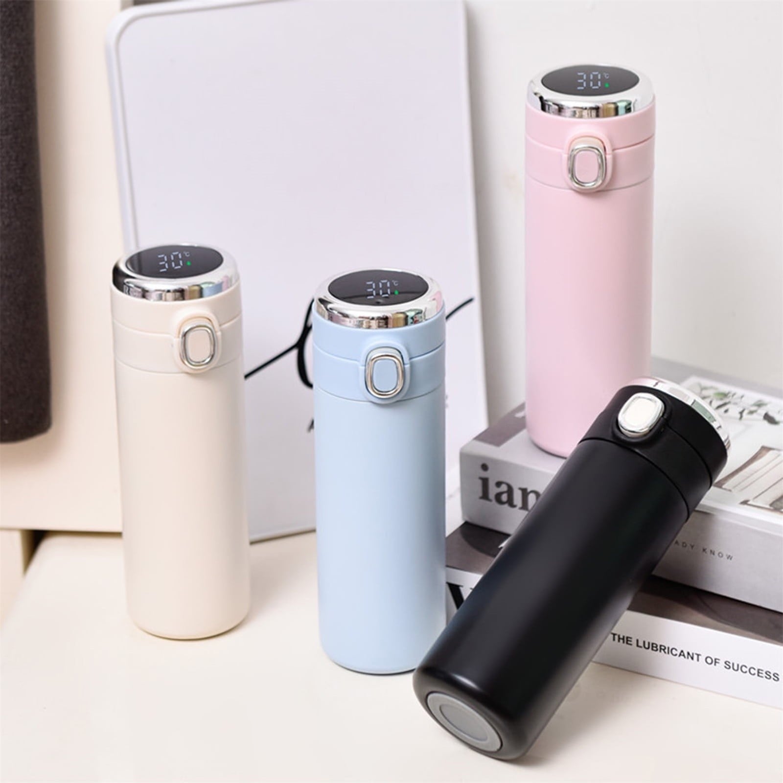 Stainless Steel Insulation Cup Cute Mini Portable Children Student Water Bottle Coffee Travel Mug LED Temperature Display Double Walled Vacuum Long Lasting Insulation