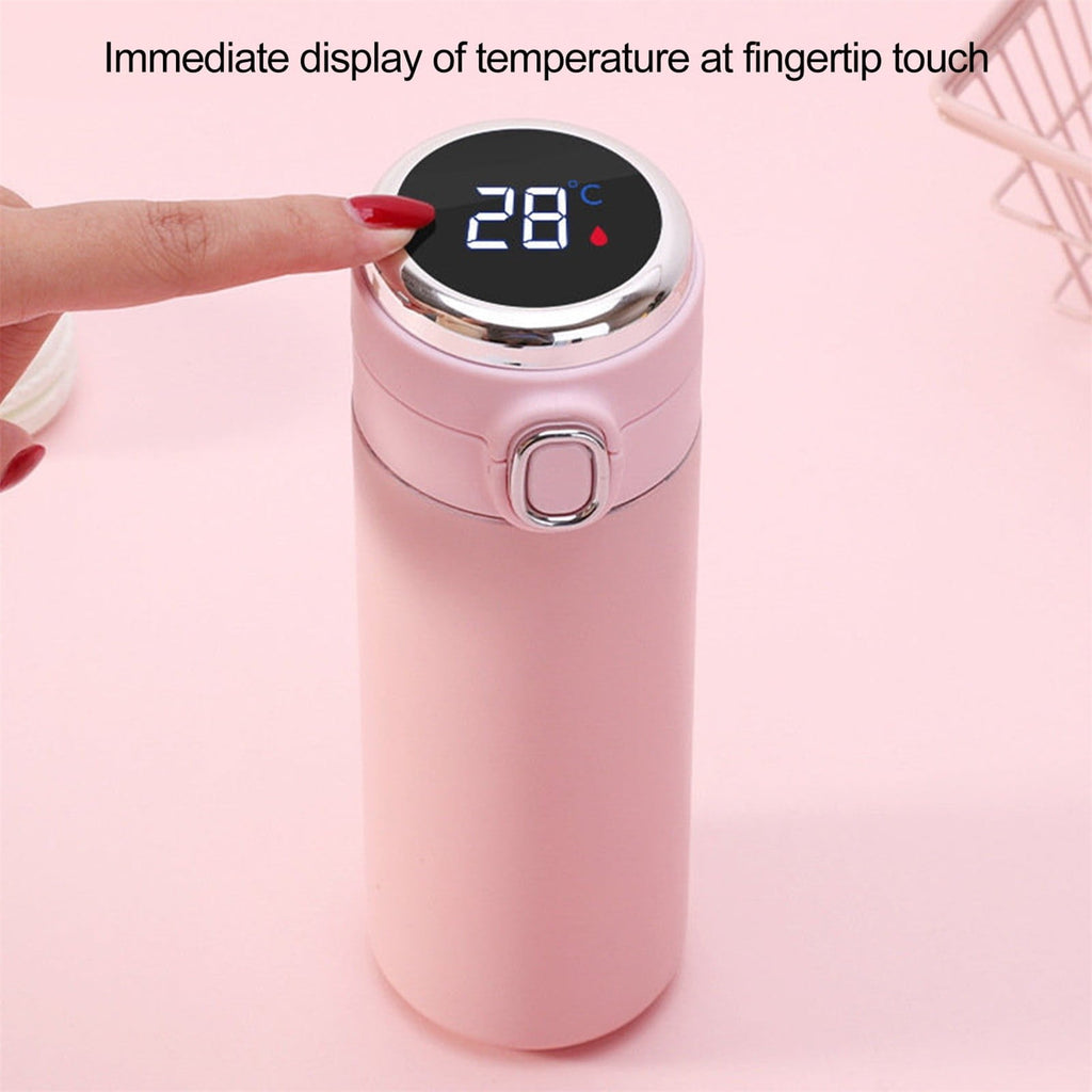 Stainless Steel Insulation Cup Cute Mini Portable Children Student Water Bottle Coffee Travel Mug LED Temperature Display Double Walled Vacuum Long Lasting Insulation