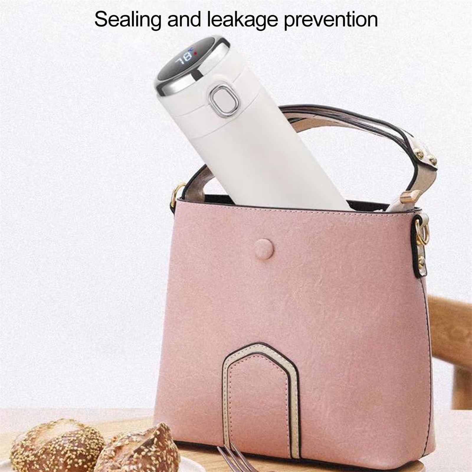 Stainless Steel Insulation Cup Cute Mini Portable Children Student Water Bottle Coffee Travel Mug LED Temperature Display Double Walled Vacuum Long Lasting Insulation