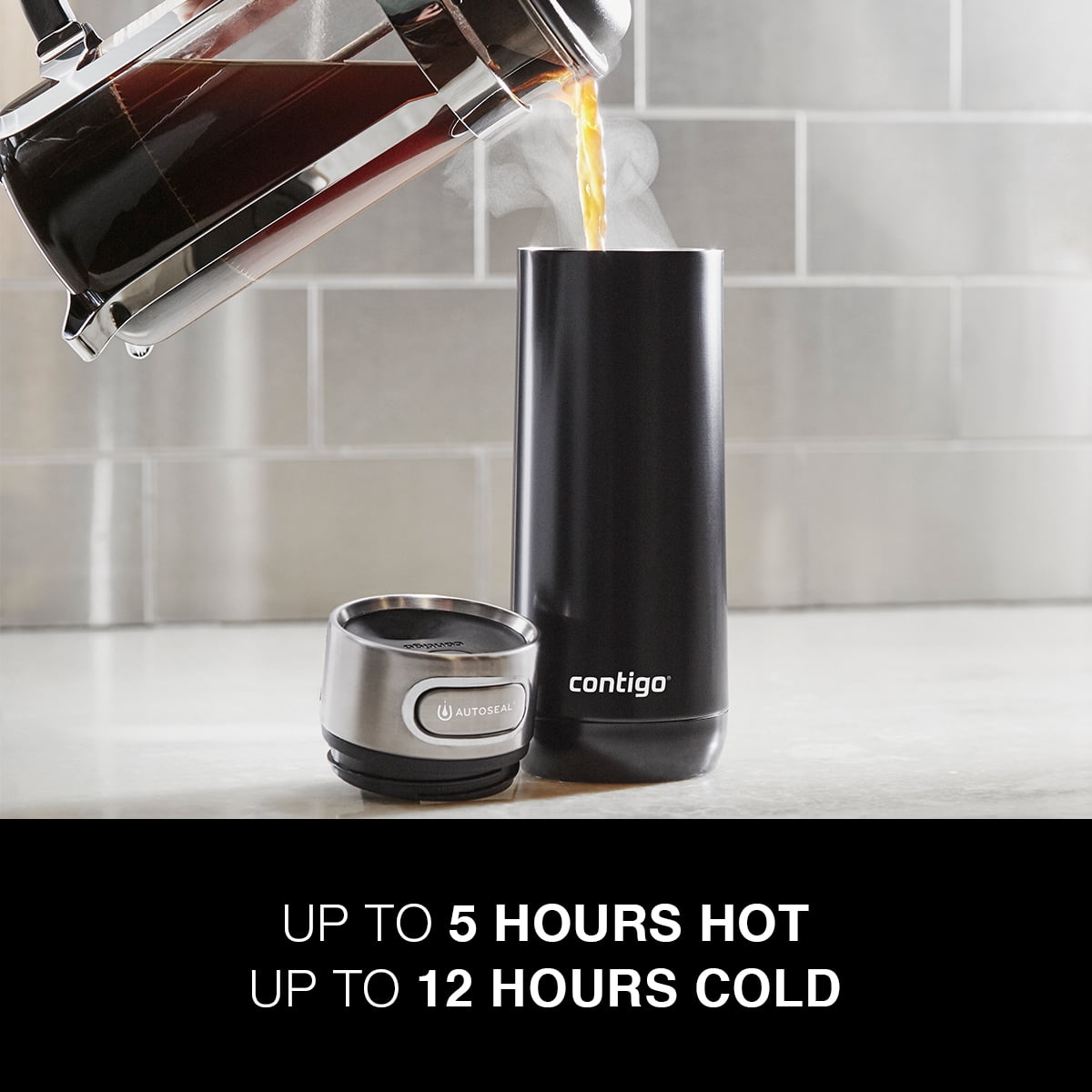 Contigo Luxe Stainless Steel Travel Mug with AUTOSEAL Lid Monaco, 16 fl oz.