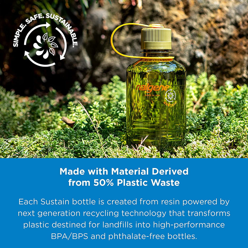 Nalgene Sustain 16 oz. Narrow Mouth Water Bottle - Cornflower Blue