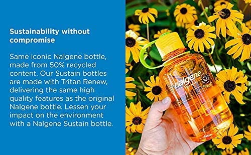 Nalgene Sustain 16 oz. Narrow Mouth Water Bottle - Cornflower Blue