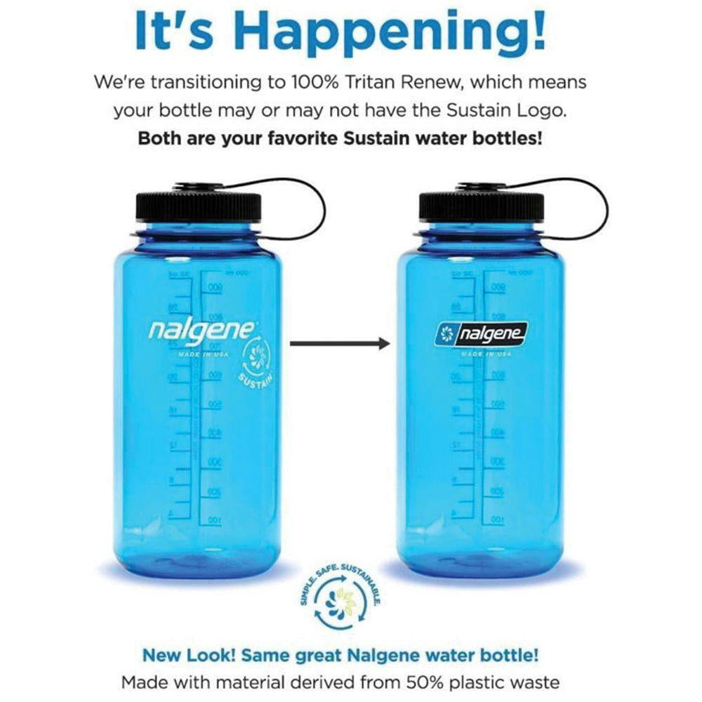 Nalgene Sustain 16 oz. Narrow Mouth Water Bottle - Cornflower Blue