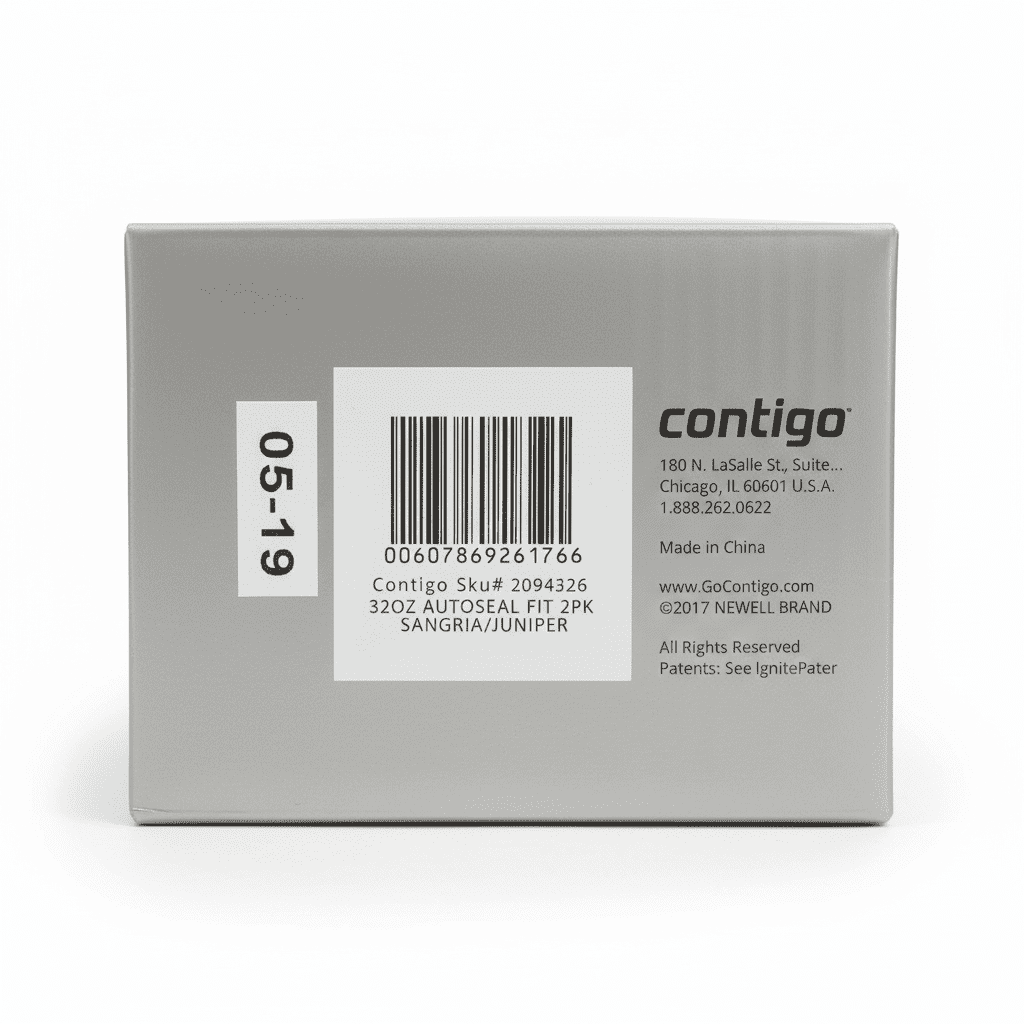 Contigo 32oz AutoSeal Fit Water Bottle 2-Pack Sangria Juniper New Damaged Box
