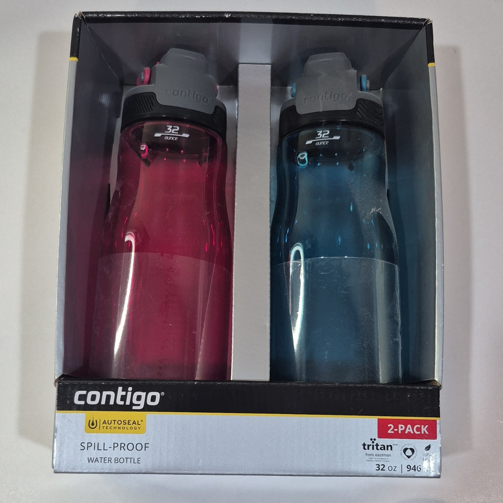 Contigo 32oz AutoSeal Fit Water Bottle 2-Pack Sangria Juniper New Damaged Box