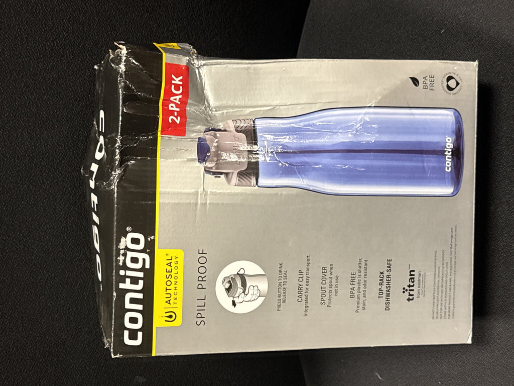 Contigo 32oz AutoSeal Fit Water Bottle 2-Pack Sangria Juniper New Damaged Box