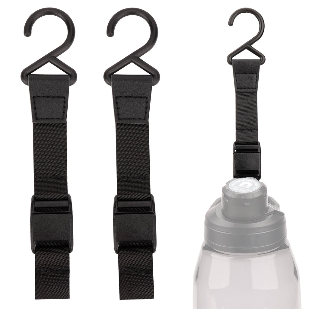Linkidea 2 Pack Fence Hooks for Sport Water Bottle, Compatible with CamelBak Chute Mag Steel/Tritan 20/24/25/32/40/50oz, S Shaped Hook Hanger Magnetic Buckle for Outdoor Sports Camping