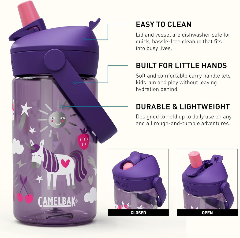 Camelbak Thrive™ Flip Straw Kids 14oz Bottle, Unicorn Party