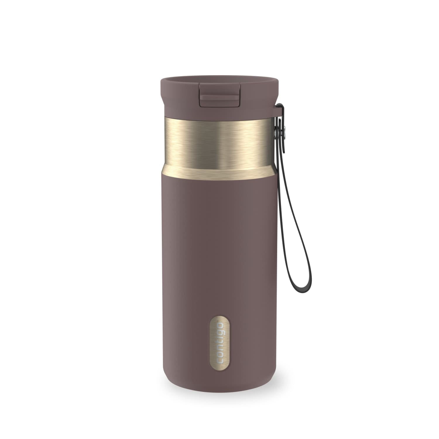 Contigo SnapSeal 16 oz Leakproof Stainless Steel Water Bottle with Carrying Strap