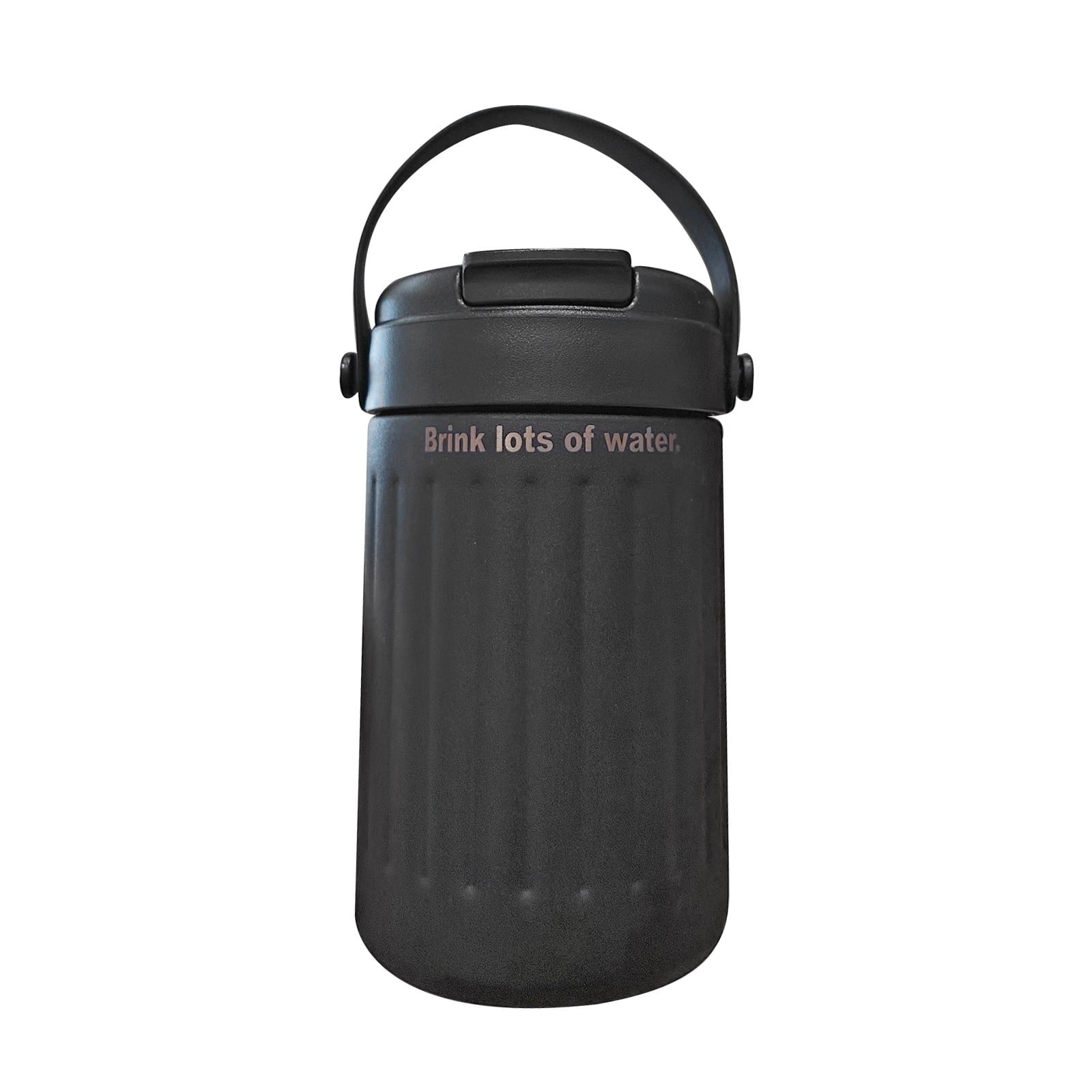 BinKFF Simple Modern Travel Coffee Mug, Insulated Coffee Tumblers with Lid, Double Walled Iced Travel Coffee Mug for Woman and Man Stainless Steel Tumbler with Handle