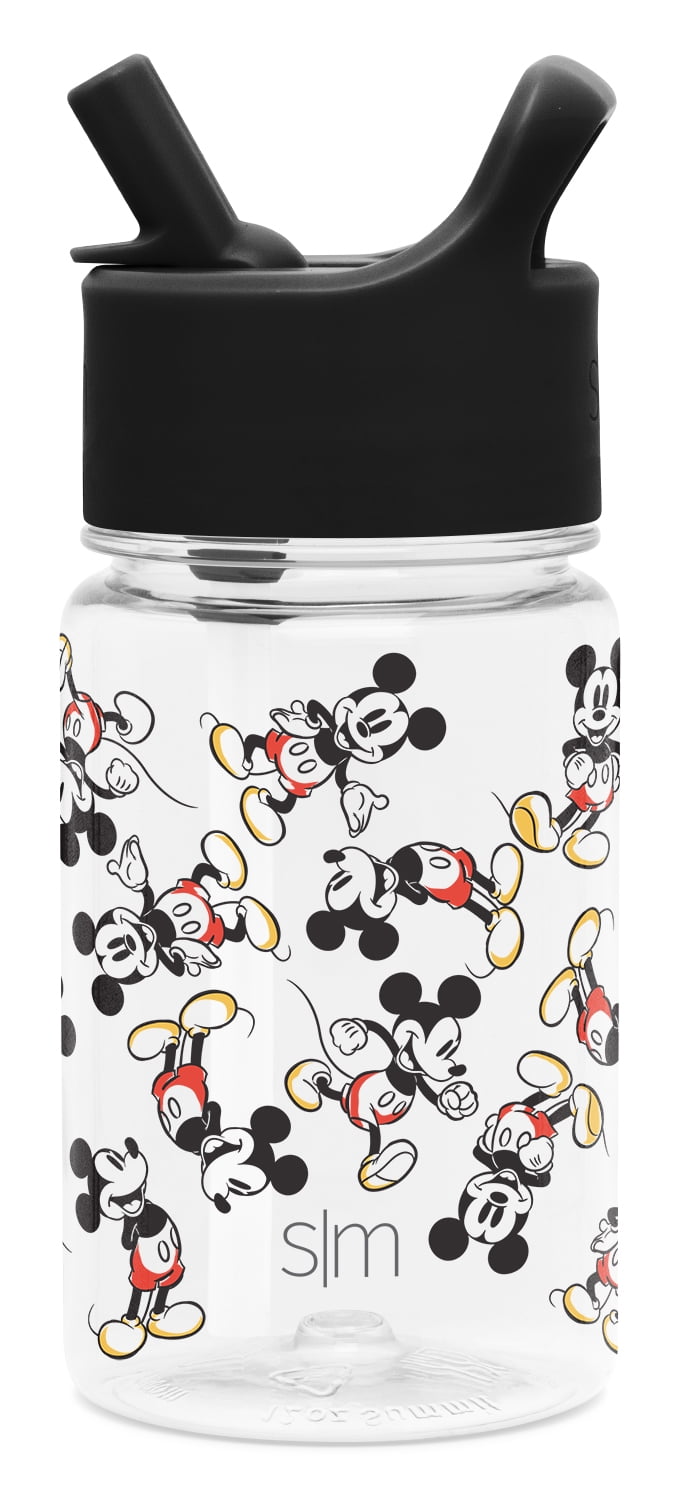 Simple Modern Disney 12oz Summit Kids Tritan Water Bottle with Straw Lid for Toddler - Dishwasher Safe Travel Tumbler - Disney: Mickey Retro