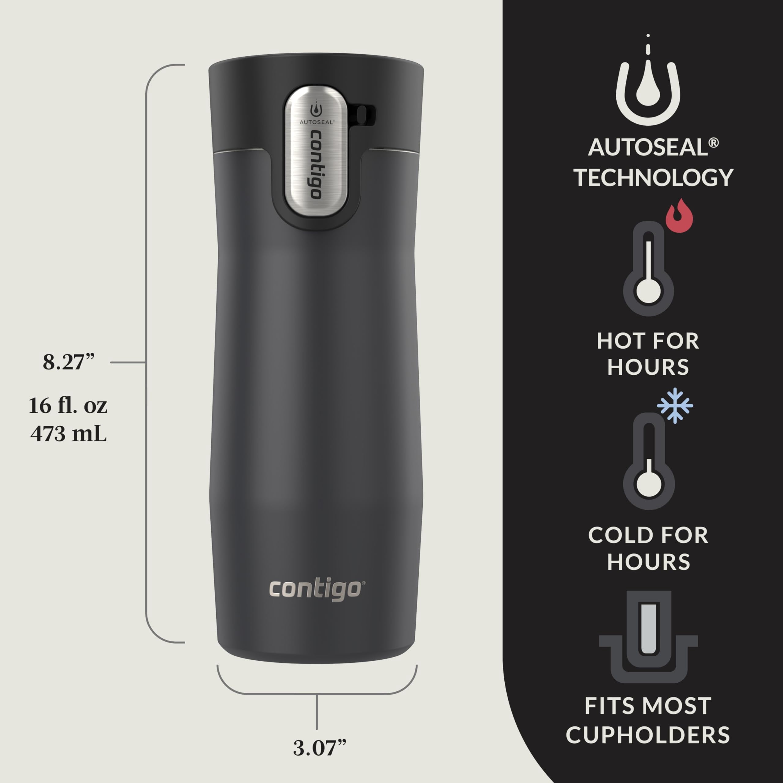 Autoseal West Loop Vacuum-insulated Stainless Steel Travel Mug With Easy-clean Lid 20 Oz Sake
