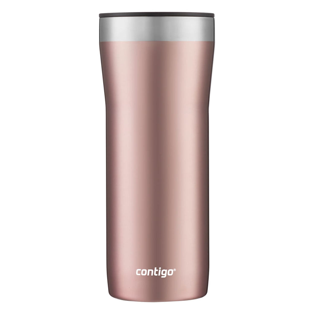 Contigo Streeterville Stainless Steel Tumbler with Plastic Straw and Splash-Proof Lid, Licorice, 32 fl. oz