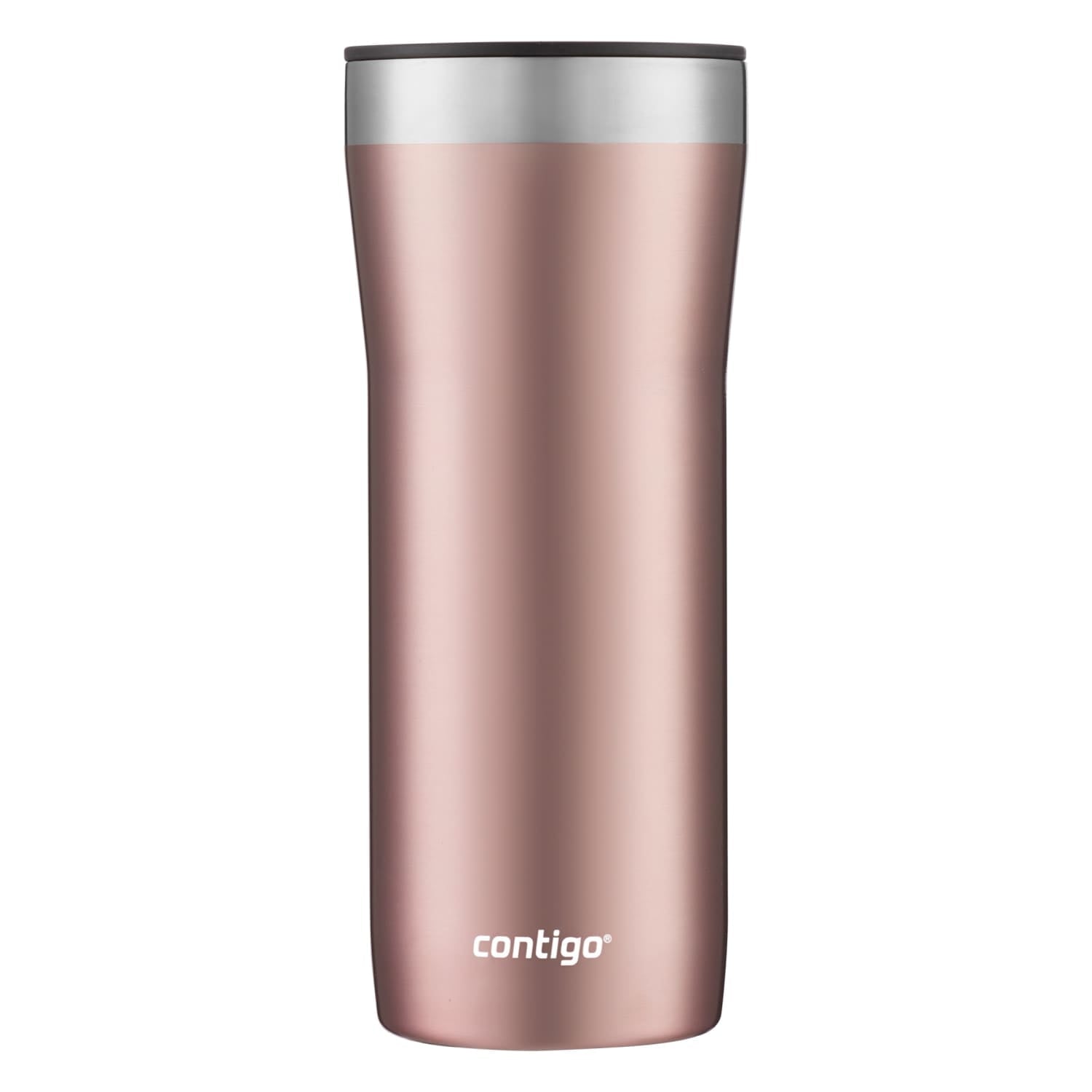 Contigo Streeterville Stainless Steel Tumbler with Plastic Straw and Splash-Proof Lid, Licorice, 32 fl. oz