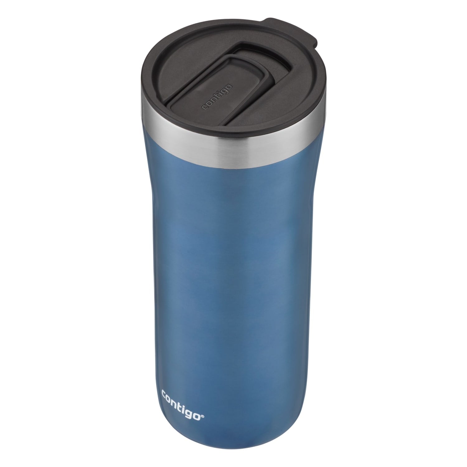 Contigo Streeterville Stainless Steel Tumbler with Plastic Straw and Splash-Proof Lid, Licorice, 32 fl. oz