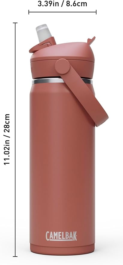 CamelBak Thrive™ Flip Straw Insulated Stainless Steel Water Bottle, 20oz, Moss