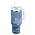 30 oz Insulated Stainless Steel Tumbler Double Wall Stainless Steel Tumbler with 2-Way Drinking Glass Mapleleaves