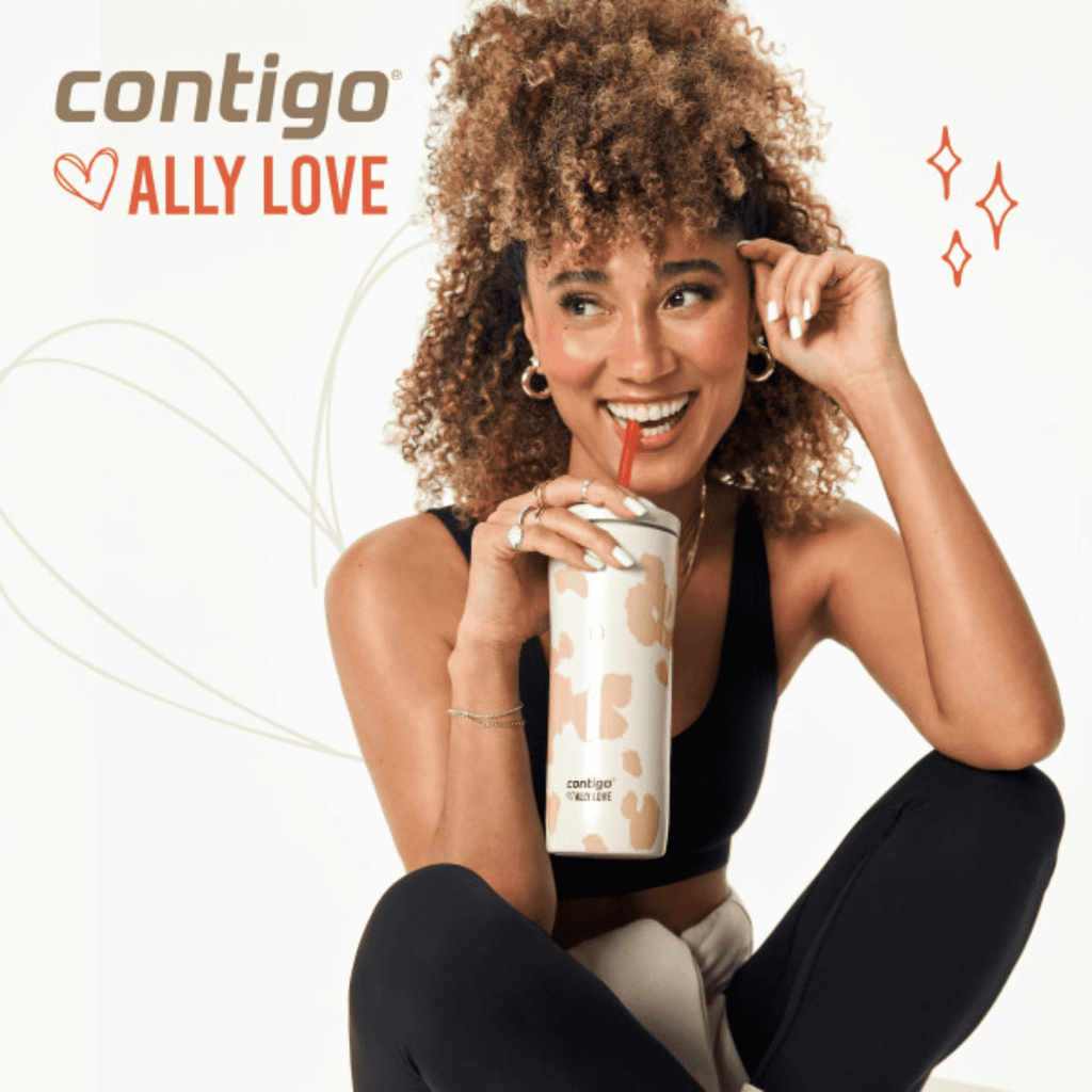 Contigo x Ally Love Streeterville 2.0 Stainless Steel Tumbler with Straw, 24 oz, Stellar Jay