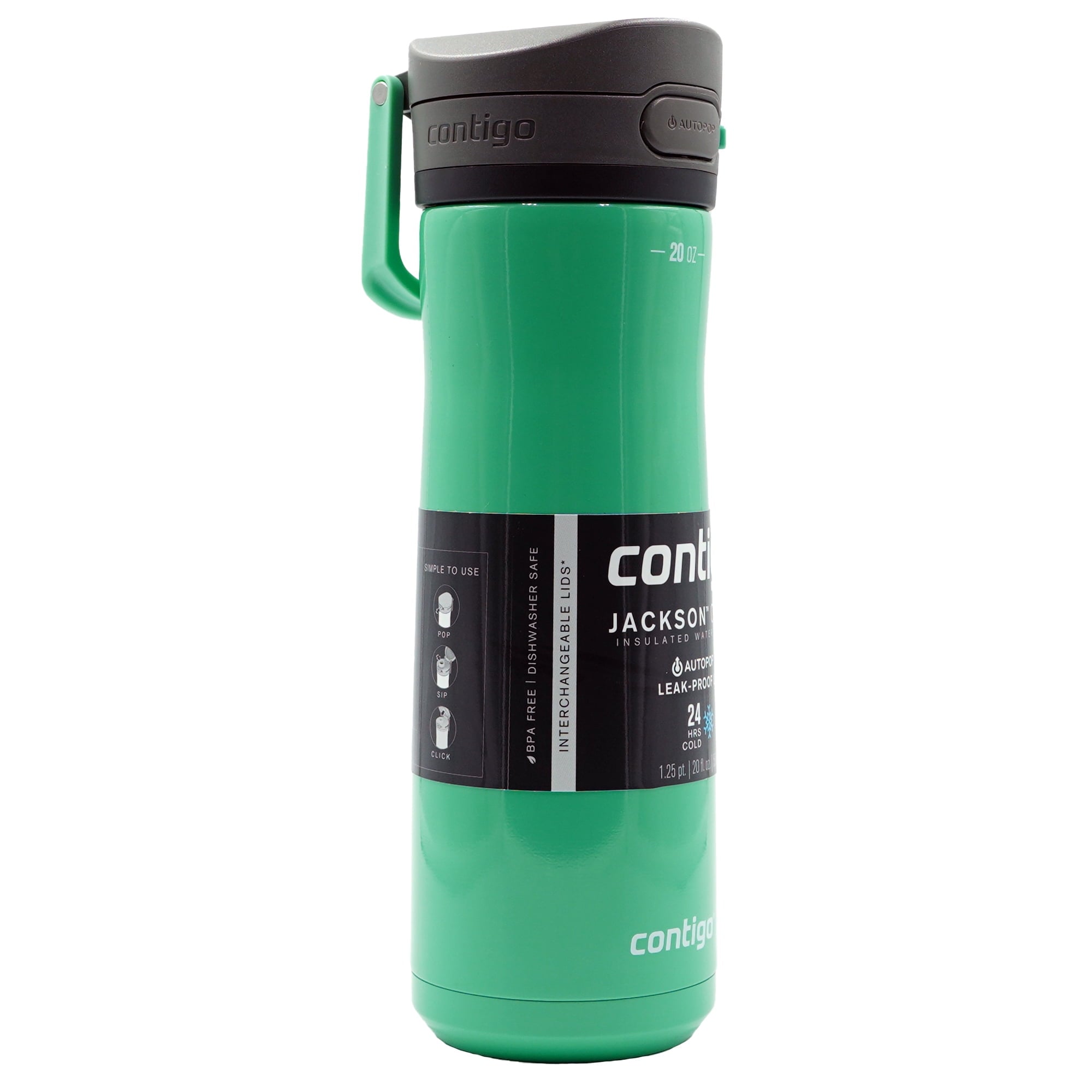 Contigo 20 oz. Jackson Chill 2.0 Water Bottle - Stainless Steel w/Licorice